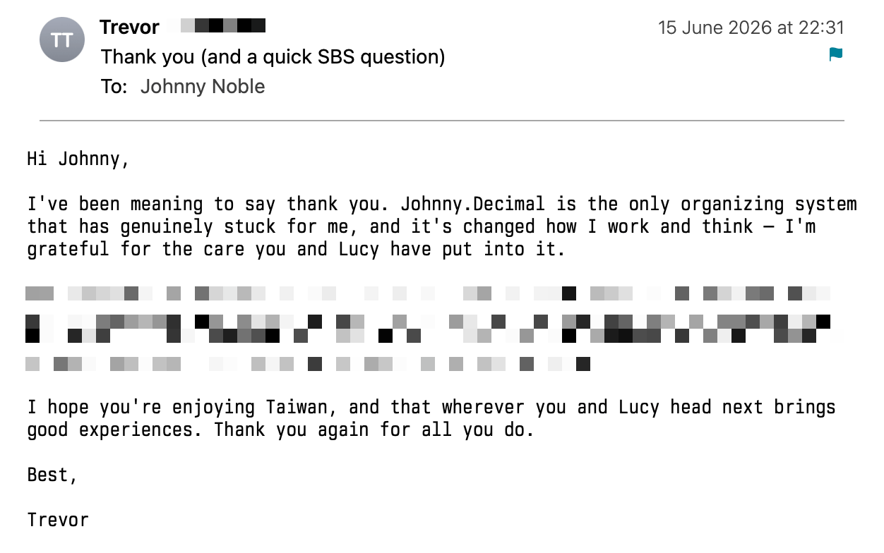 Testimonial from Trevor.